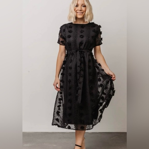 Baltic born darbi floral dot midi dress size small - Picture 1 of 4